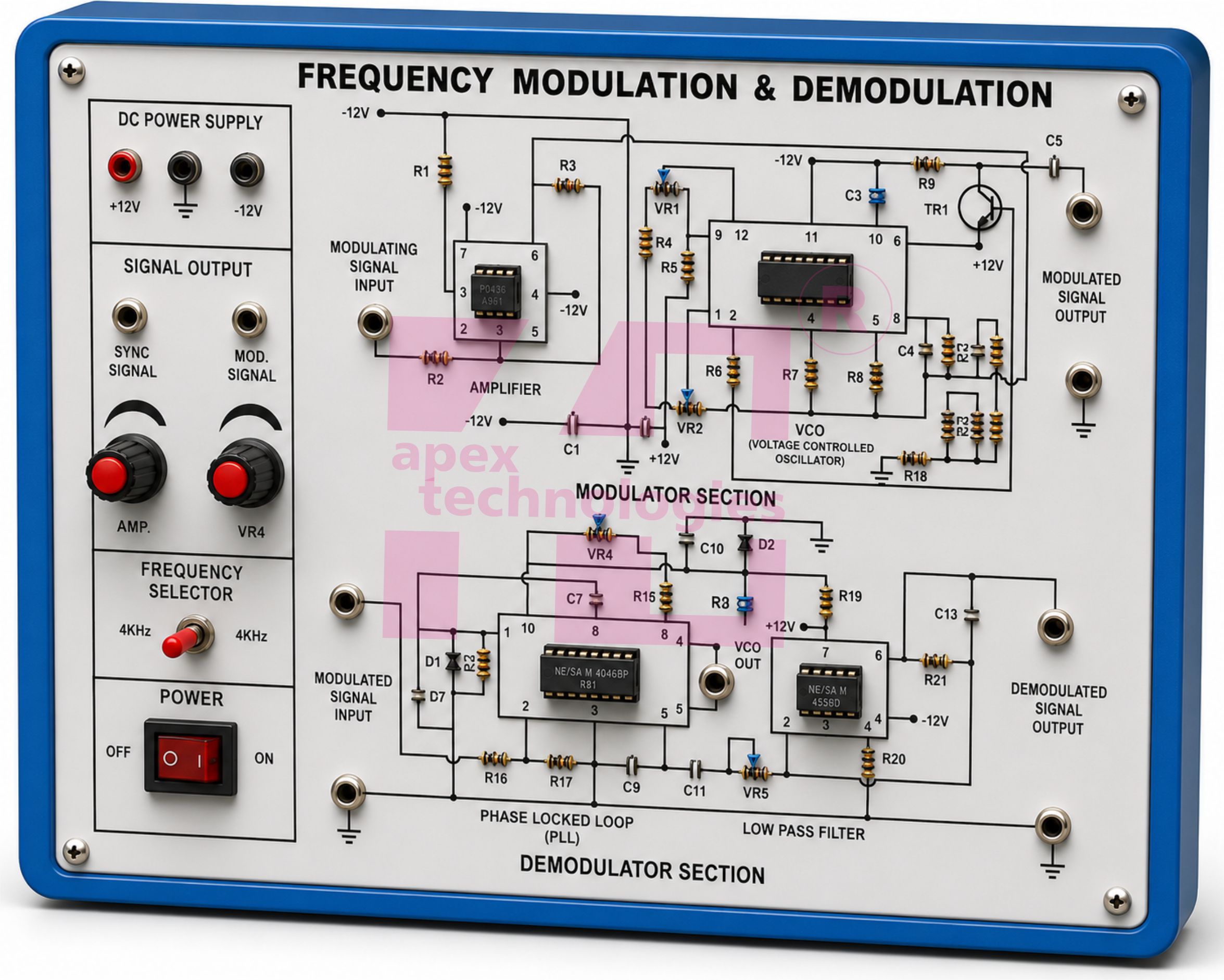 Frequency Modulation & Demodulation Trainer Kit